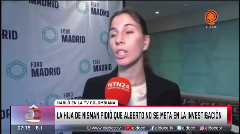 La hija de Nisman cuestionó el cambio de opinión de Alberto Fernández