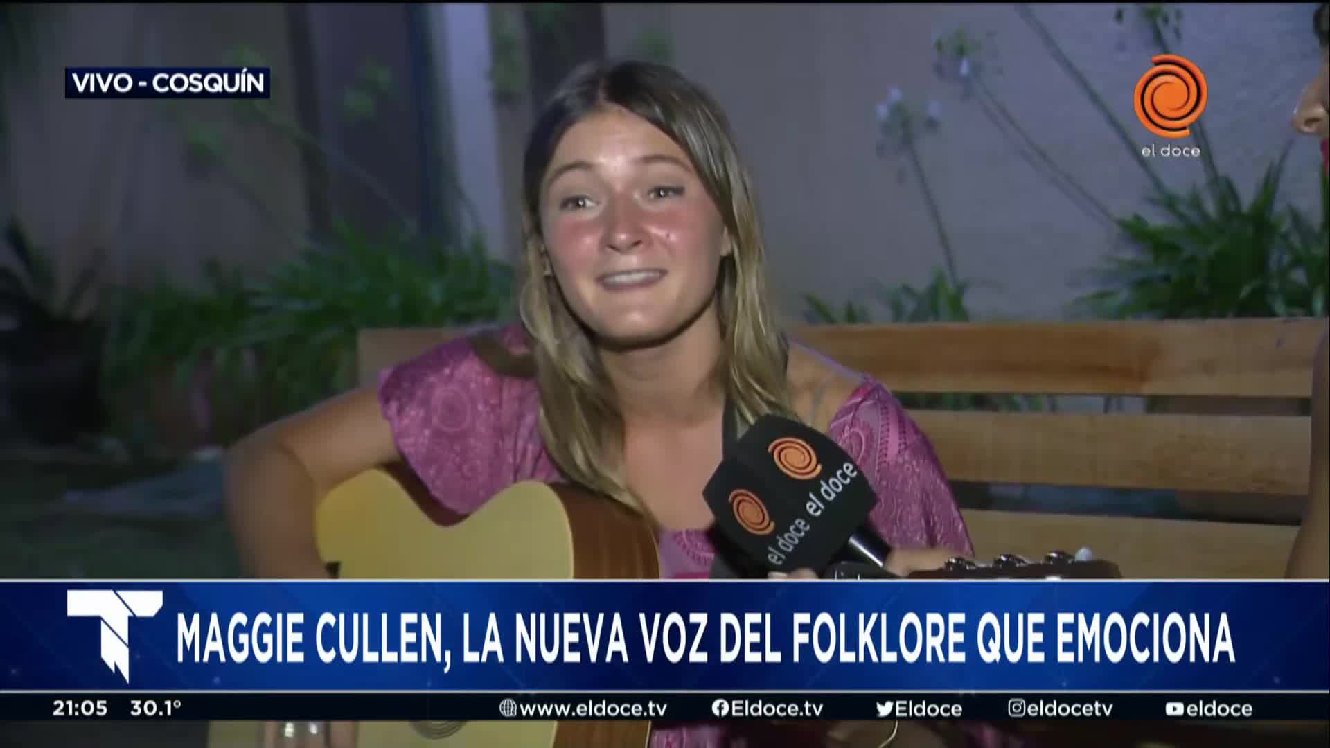 Maggie Cullen, la nueva voz del folklore que emociona y llegó a Cosquín