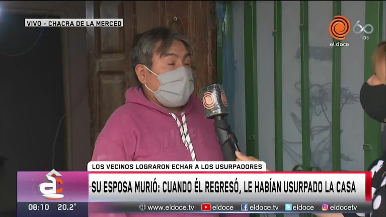 Murió su esposa y le usurparon la casa: los vecinos los echaron