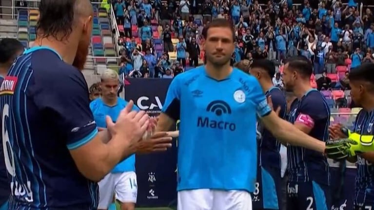 Gimnasia de Jujuy le hizo el pasillo de campeón a Belgrano