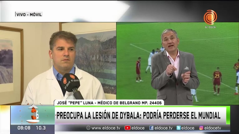 Un médico habló sobre la lesión de Dybala que lo pone en duda para el Mundial
