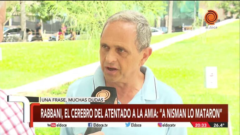 Rabbani habló sobre la muerte de Nisman: qué dijeron desde la DAIA