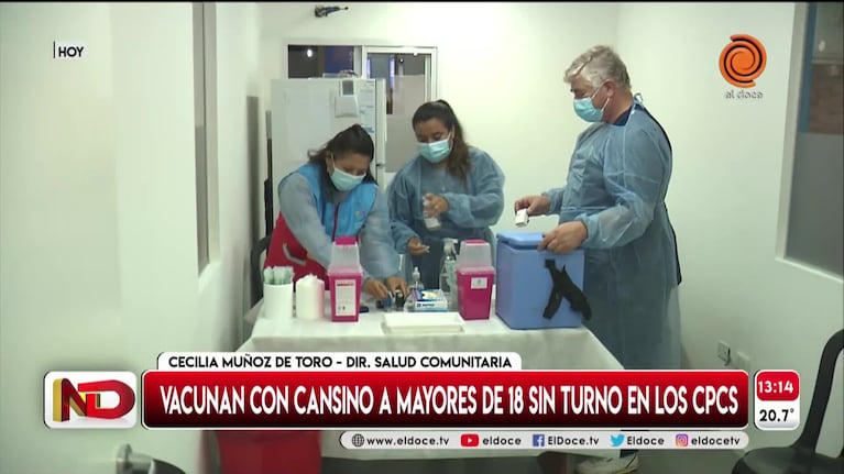Córdoba: aplican la vacuna CanSino sin turno a mayores de 18 años