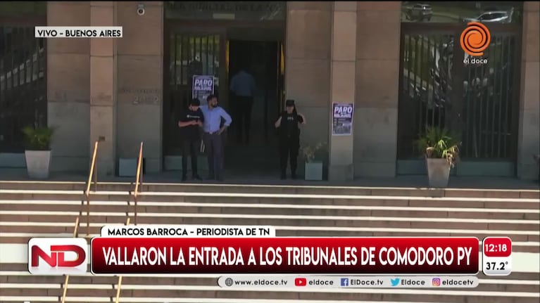 Fuerte operativo de seguridad en Comodoro Py antes del fallo