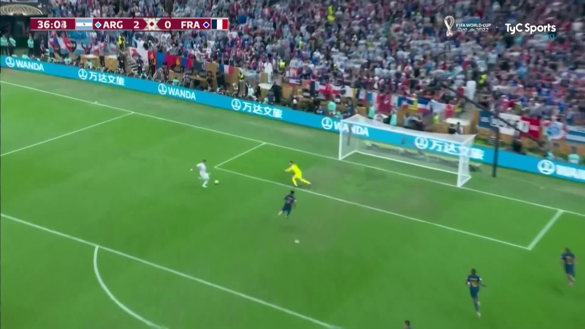 Di María puso el 2 a 0 para Argentina