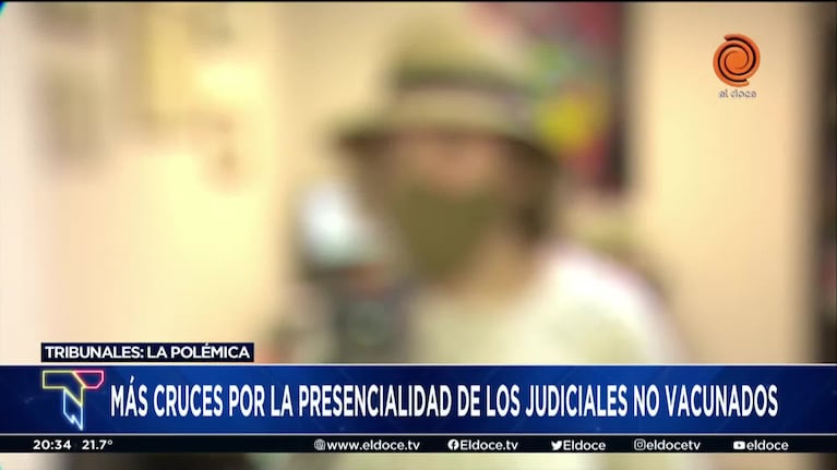 Crece la polémica en Tribunales: la palabra de una empleada no vacunada