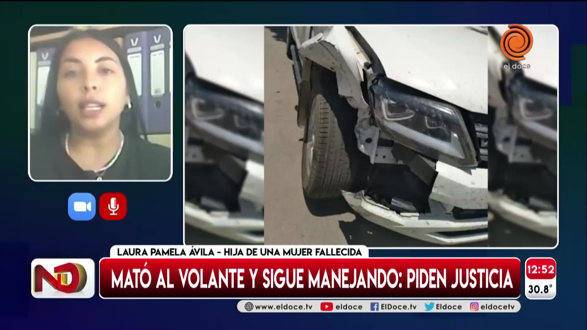 Chocó y murieron tres personas: sigue manejando y reclaman justicia 