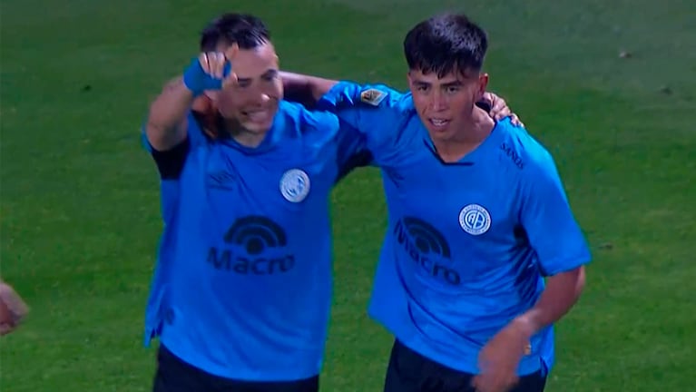 El gol del Chino Zelarayán con asistencia de su sobrino para el 3 a 0 de Belgrano ante Newell’s