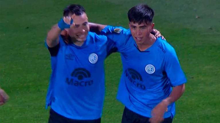 El gol del Chino Zelarayán con asistencia de su sobrino para el 3 a 0 de Belgrano ante Newell’s