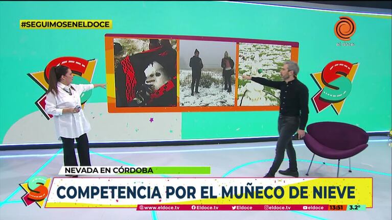 La competencia de muñecos de nieve en Seguimos