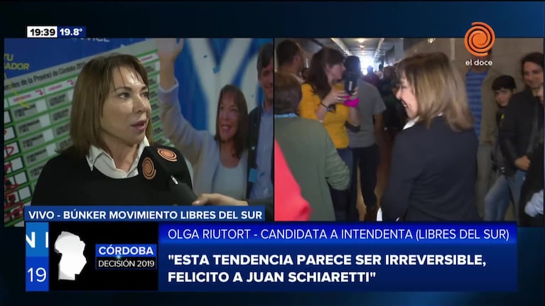 Olga Riutort: “Felicito a Schiaretti y a Llaryora, espero tengan una gran gestión”