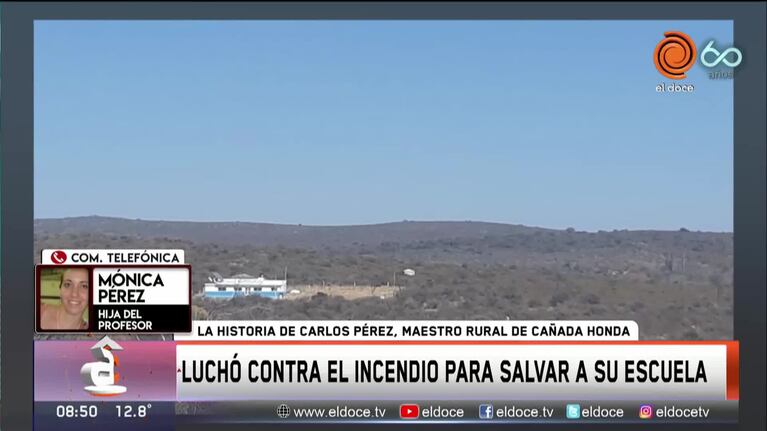 Cañada Honda: las llamas consumieron el invernadero de una escuela