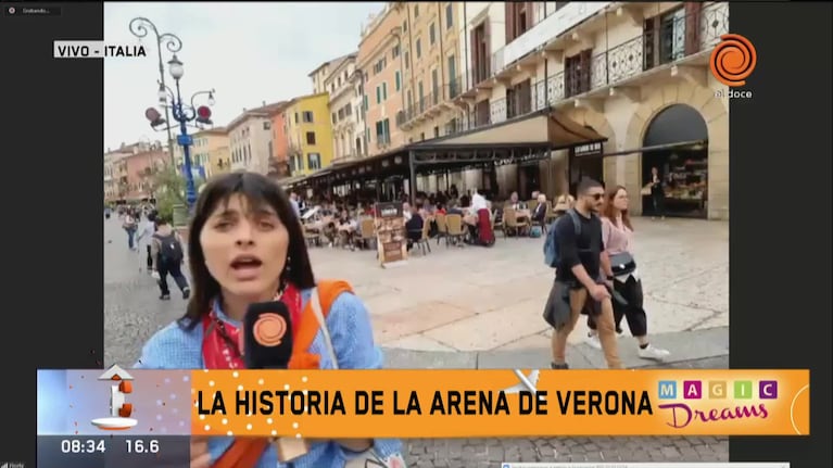 Flor Ferrero pasea por Verona, la ciudad de Romeo y Julieta