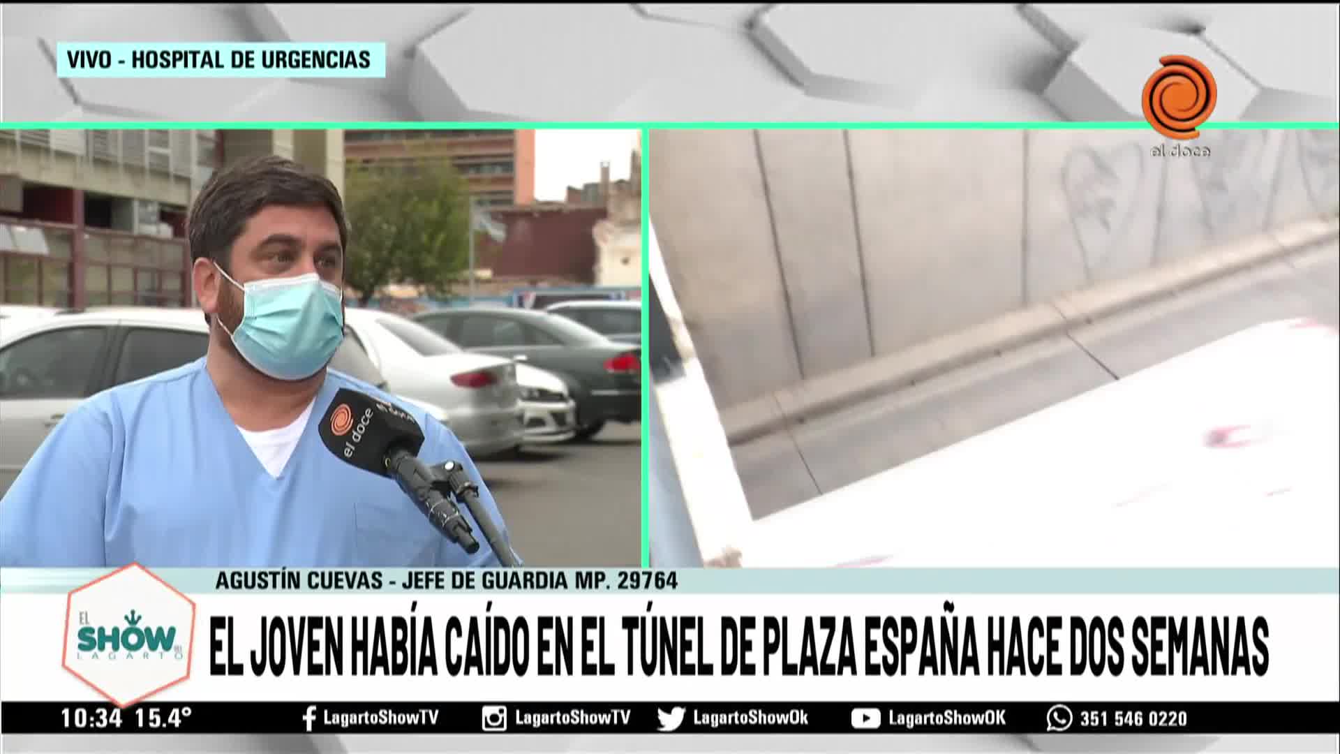 El joven que cayó al túnel de Plaza España pasó a sala común