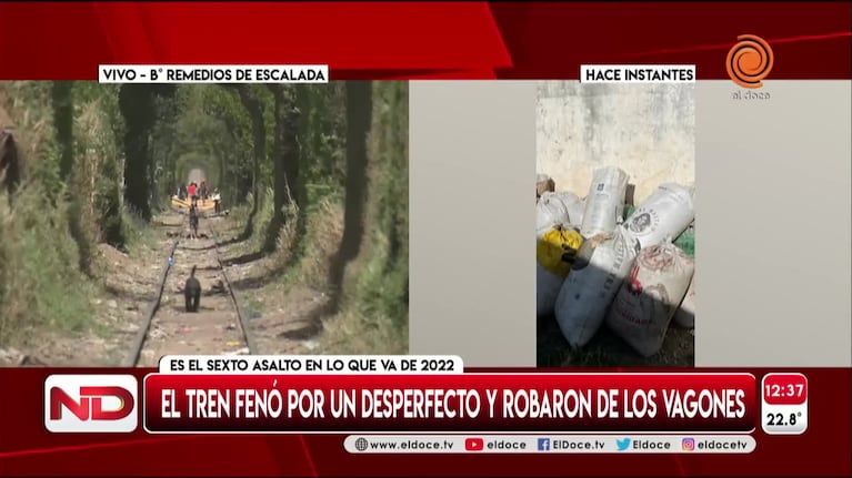 Investigan otro robo a un tren de carga en barrio Remedios de Escalada