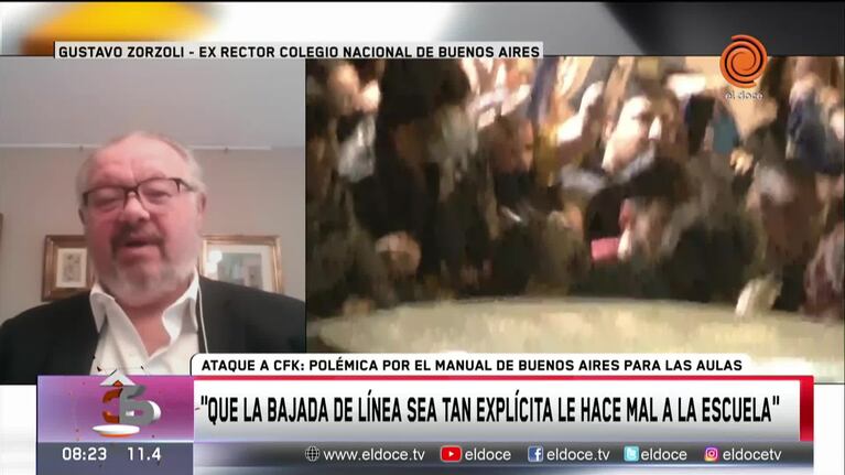 Repudian el manual de Kicillof para debatir en las escuelas el ataque a Cristina Kirchner