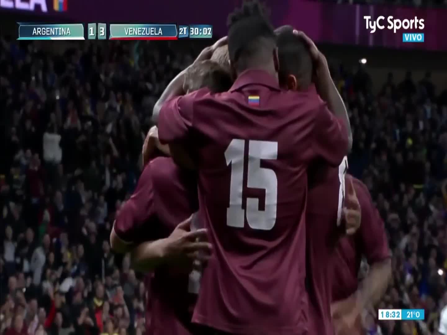 Penal y gol de Josef Martínez para Venezuela