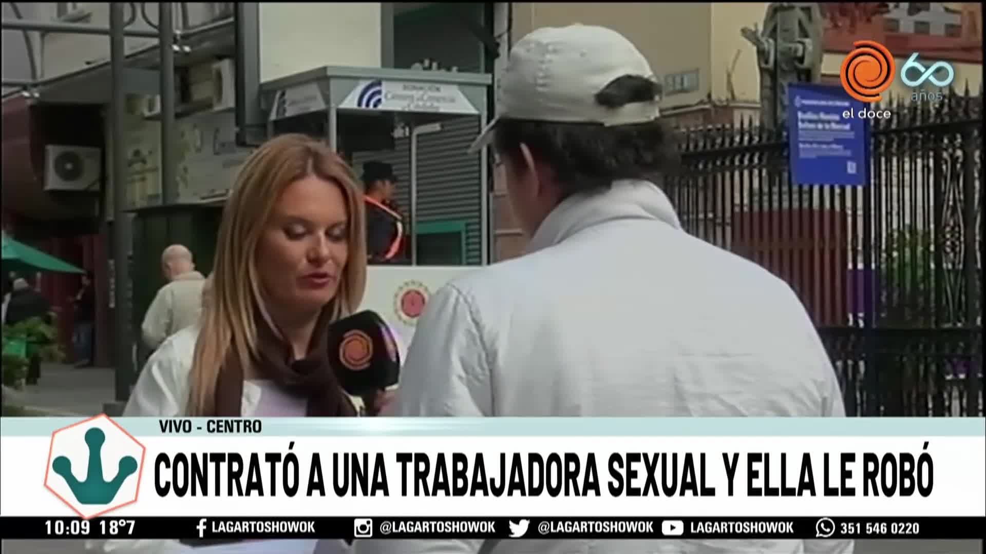 Denuncia que una trabajadora sexual le robó