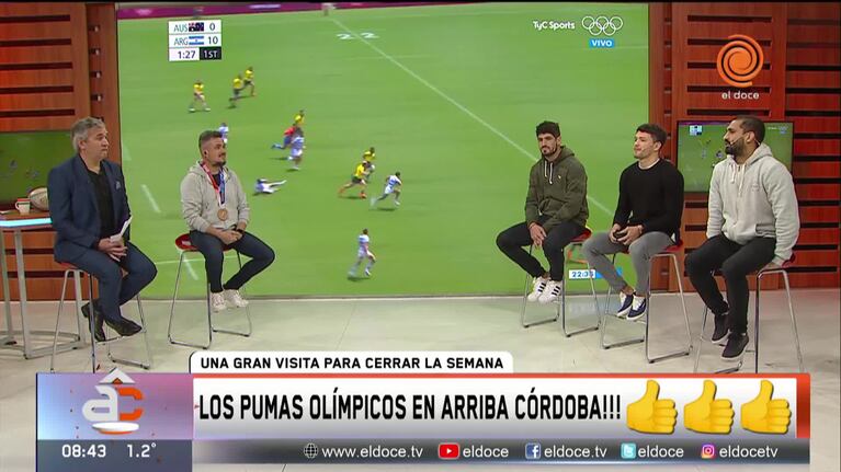Los Pumas, en Arriba Córdoba tras el bronce olímpico