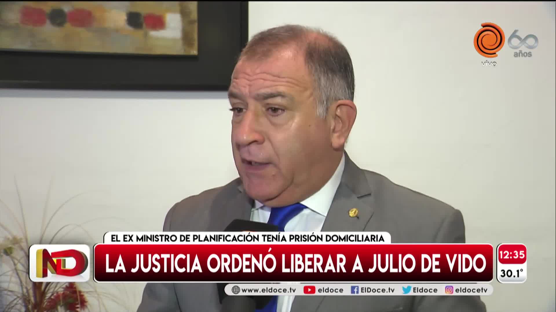 Luis Juez: “Denuncié a De Vido y no me puede sostener la mirada”