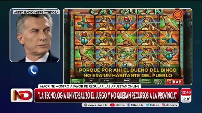 Macri opinó sobre la polémica del juego online en Córdoba