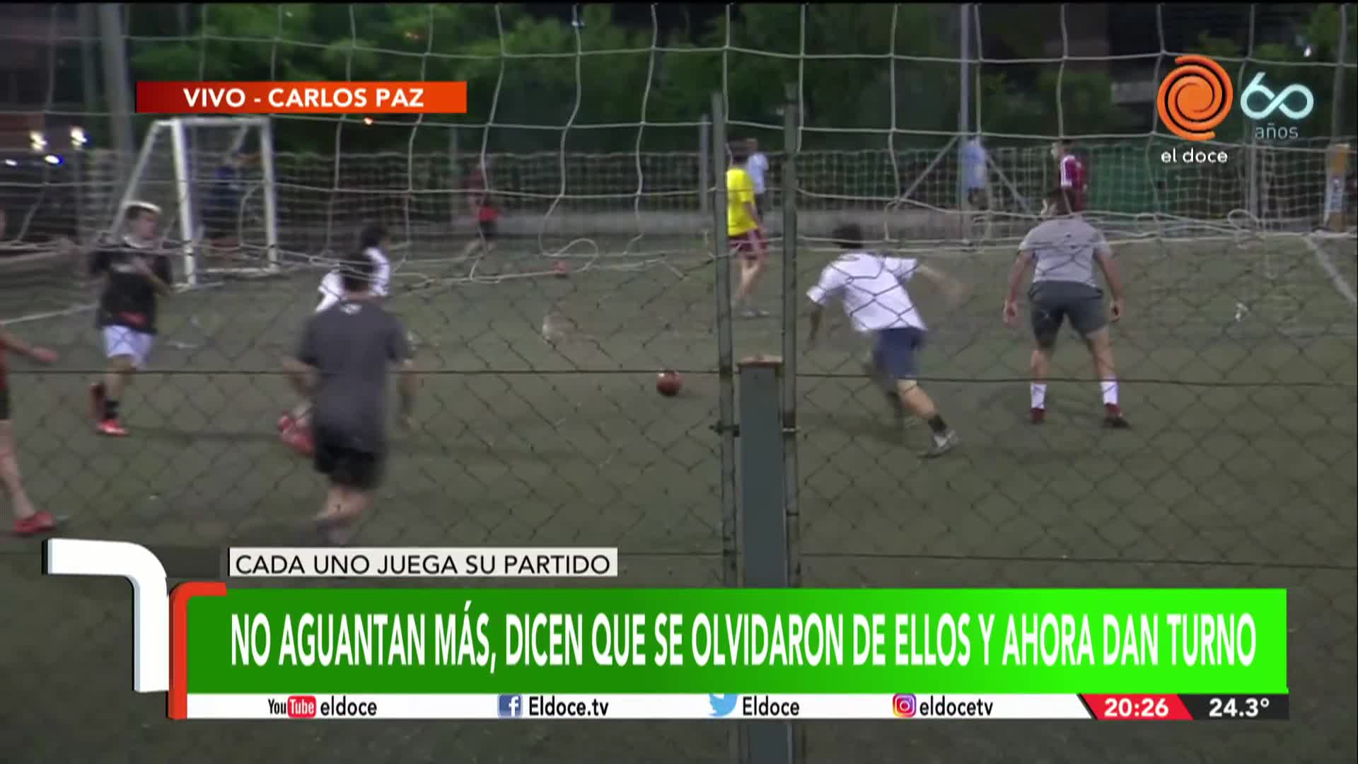 Abrieron las canchas de fútbol 5 sin autorización: "Estamos olvidados"