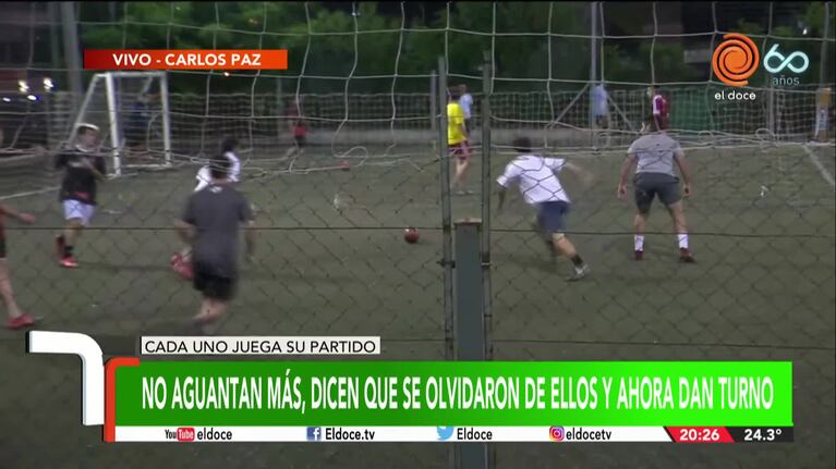 Abrieron las canchas de fútbol 5 sin autorización: "Estamos olvidados"