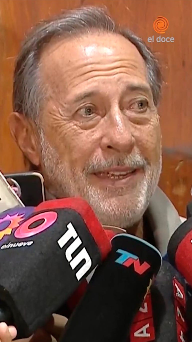 Emotiva despedida de Francella a Brandoni