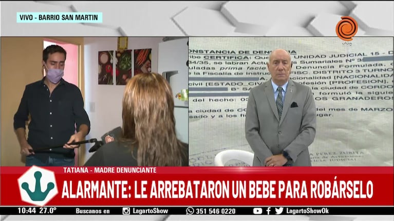 Una madre denunció que quisieron arrebatarle el bebé