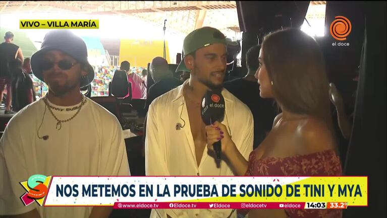 La prueba de sonido de Tini en Villa María