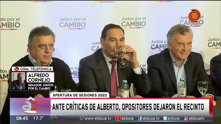 Cornejo sobre el trato de CFK al Presidente: "Es un proceso de desautorización"