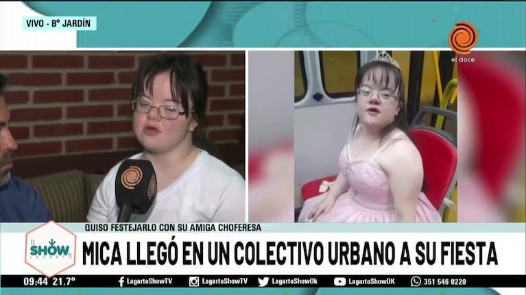 El regalo de una colectivera a una quinceañera