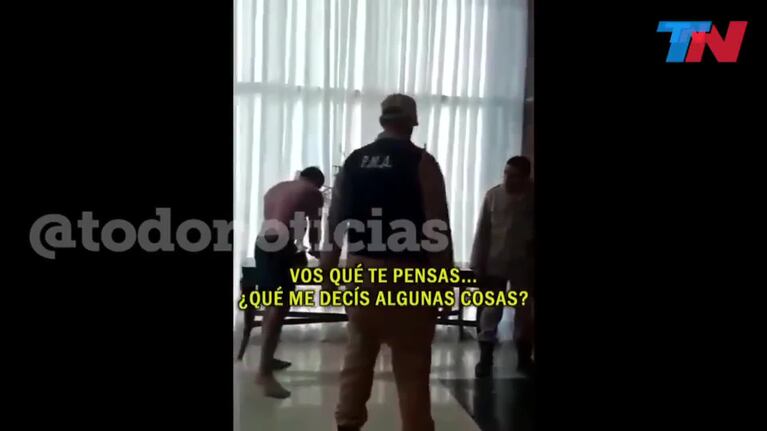 El empresario se resistió a la detención