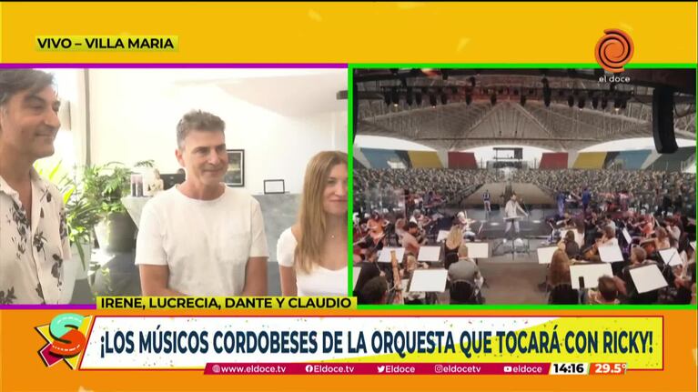 Músicos cordobeses compartirán el escenario con Ricky