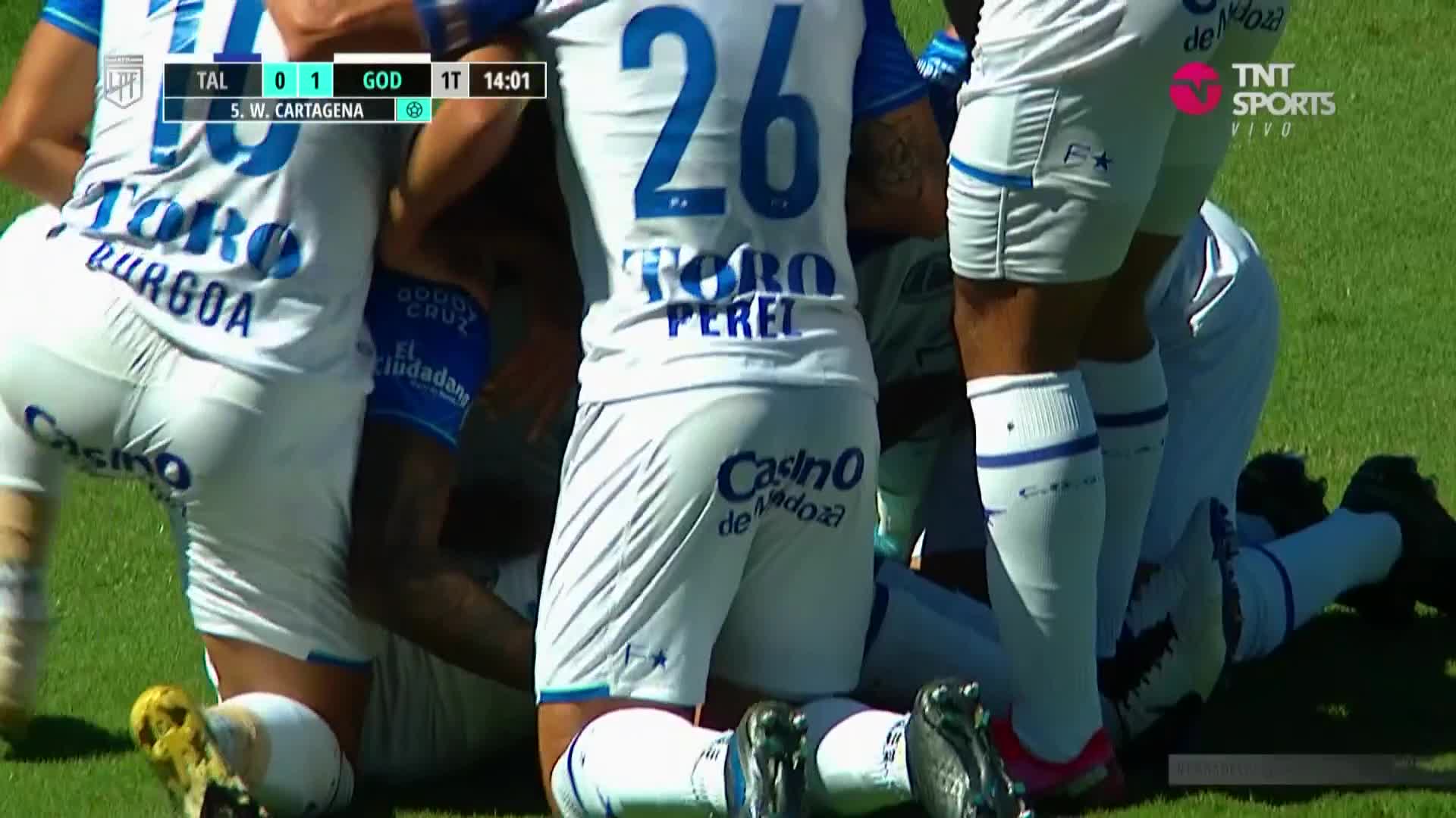 El golazo de Godoy Cruz para el 1-0 ante Talleres