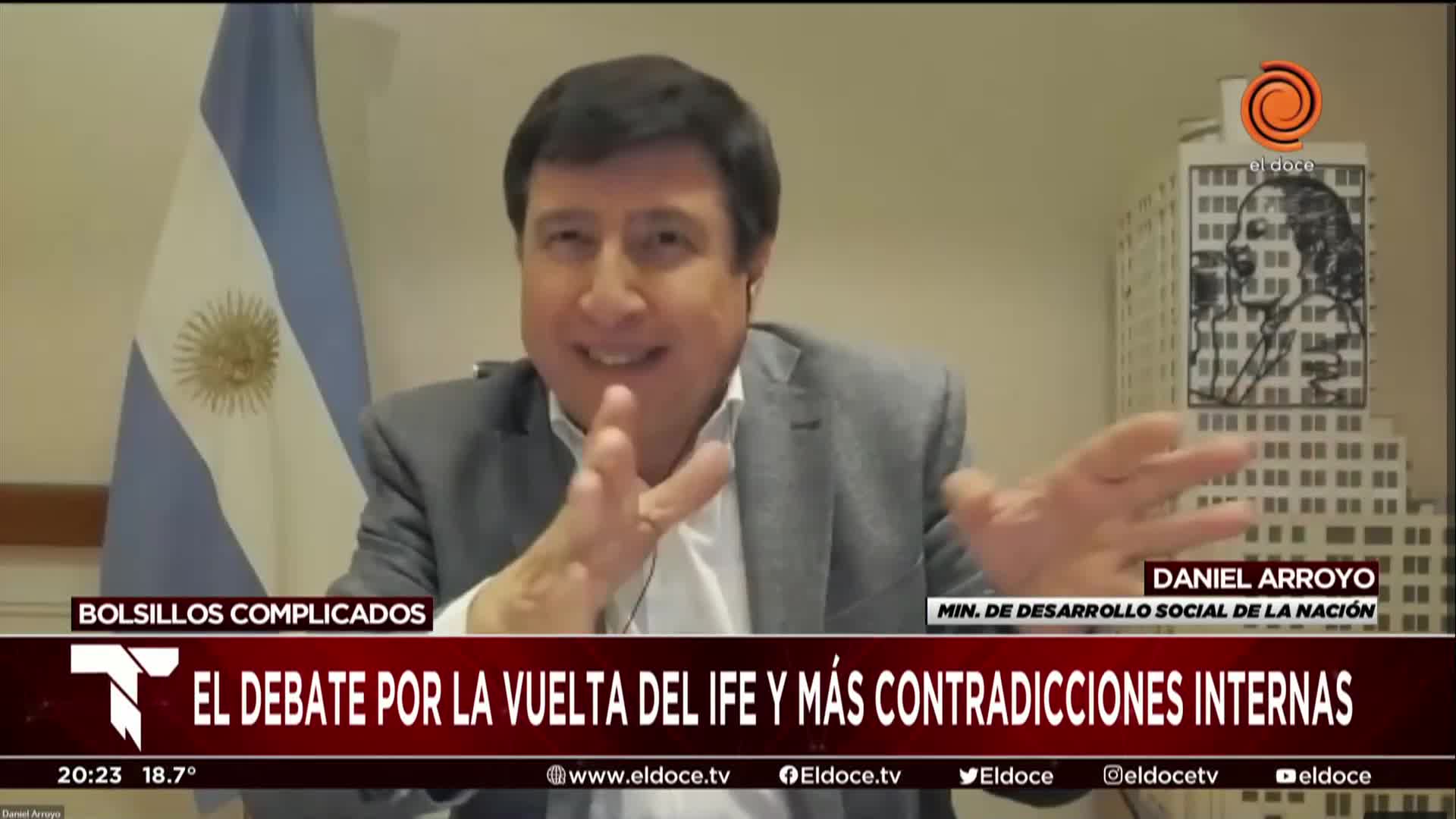 Daniel Arroyo: "La situación social es crítica pero está controlada"