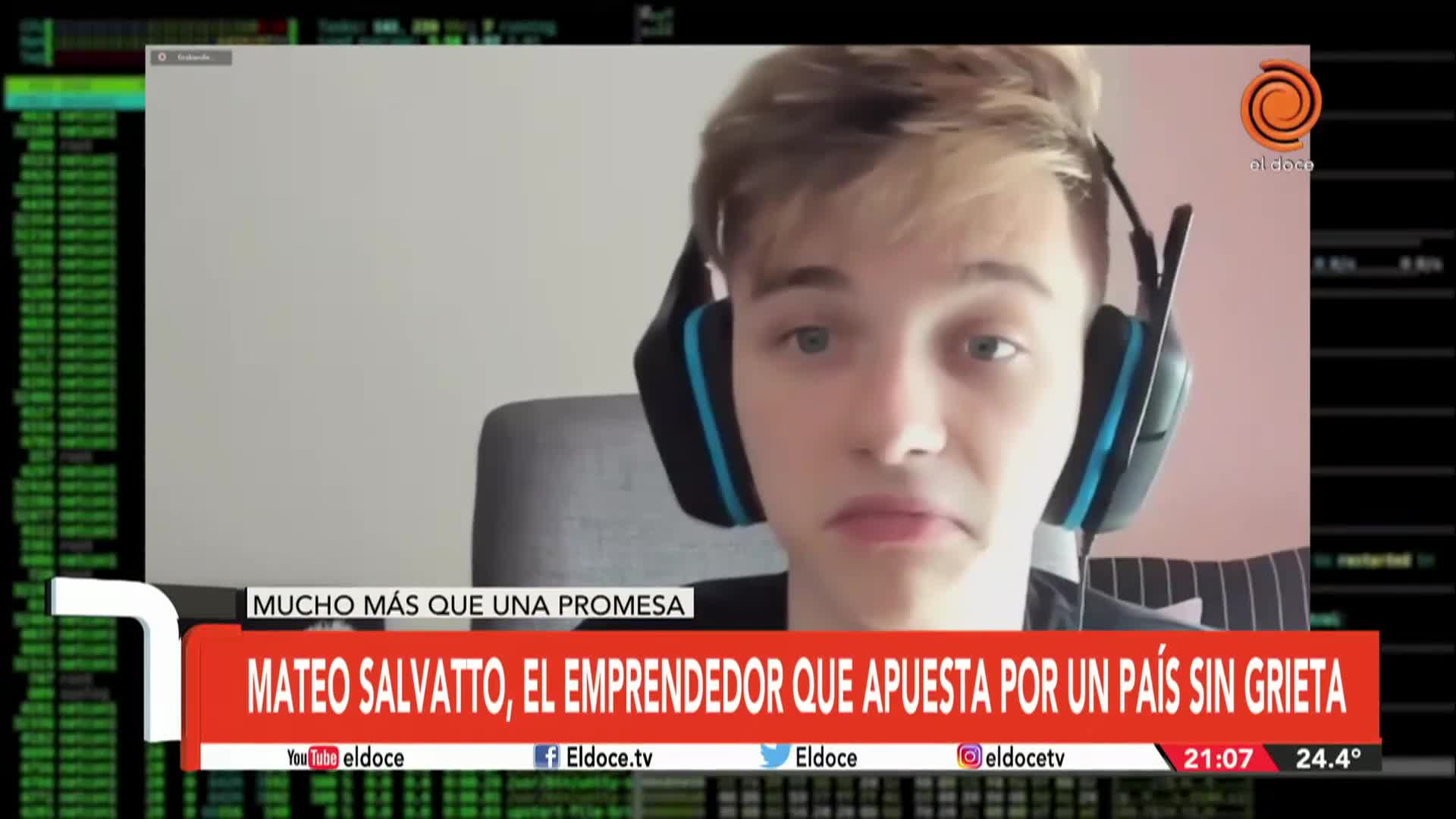 Mateo Salvatto, el talentoso emprendedor de 22 años que apuesta por el país