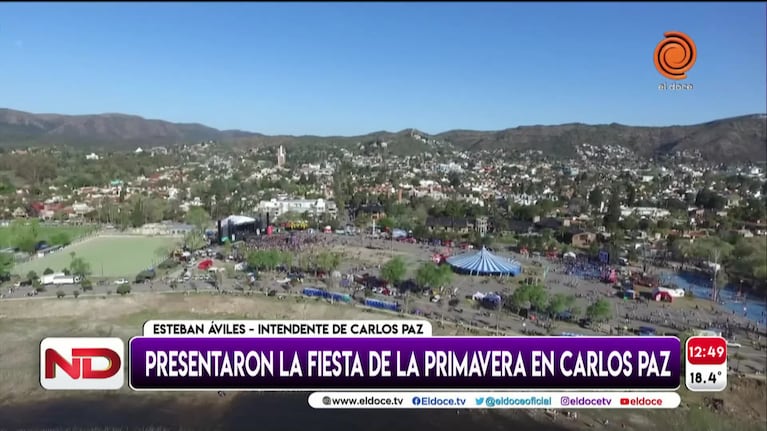 Presentaron la Fiesta de la Primavera en Villa Carlos Paz