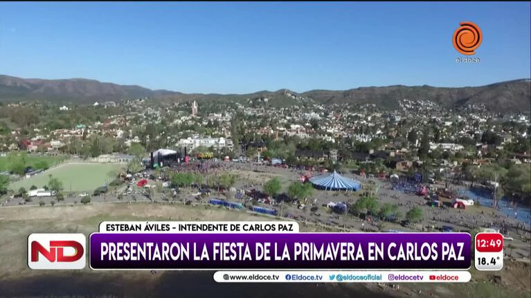 Presentaron la Fiesta de la Primavera en Villa Carlos Paz