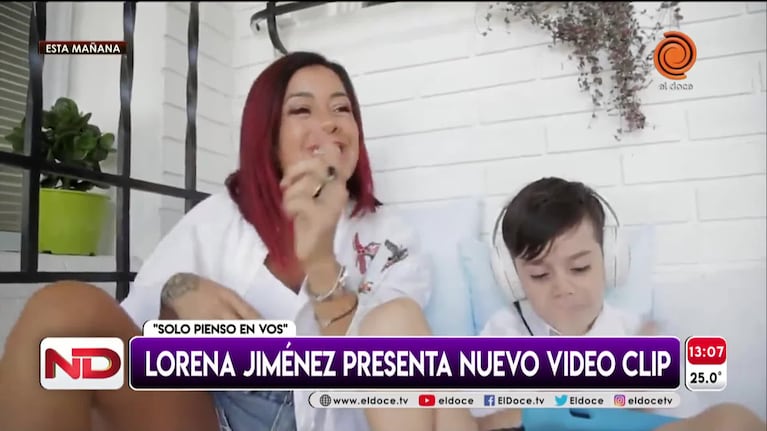 Lorena Jiménez le canta a su hijo Vicente