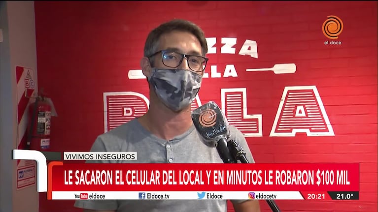 Nueva Córdoba: le sacaron el celular del local y le robaron un crédito de 100 mil pesos