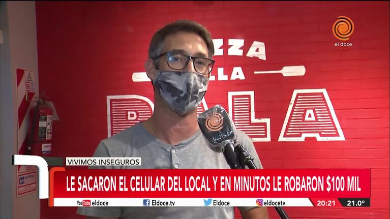 Nueva Córdoba: le sacaron el celular del local y le robaron un crédito de 100 mil pesos