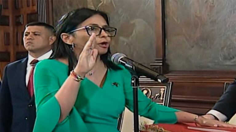 La jura de Delcy Rodríguez como presidenta interina de Venezuela