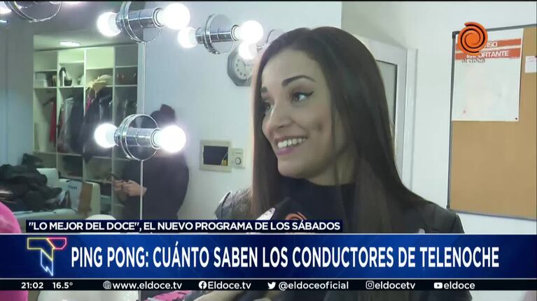 Los conductores de LMD, lo mejor de El Doce superaron un divertido ping pong