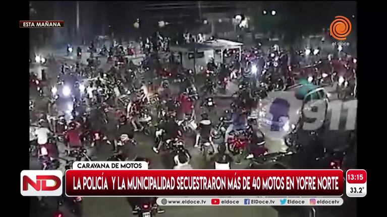 "Enjambre" de motos en Córdoba: son más de 150 y hartan a los vecinos