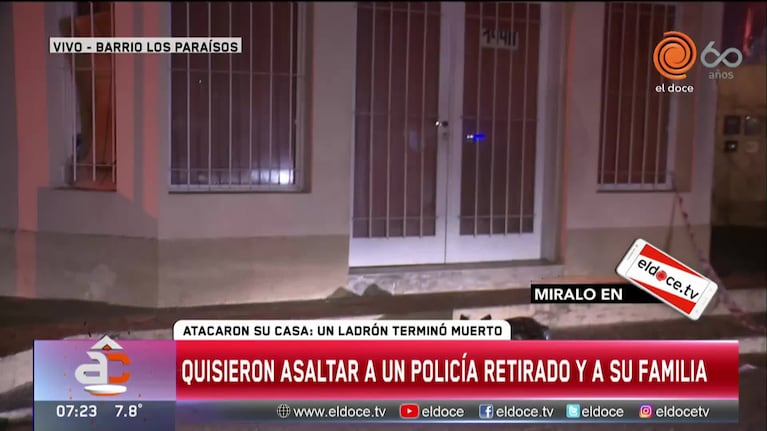 Ladrón muerto tras tiroteo: hubo al menos 8 disparos