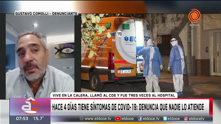 Odisea por un hisopado: lleva más de cuatro días con síntomas de COVID-19