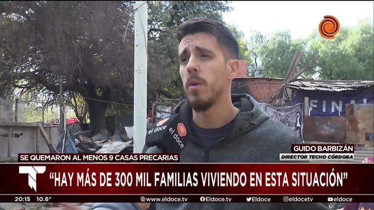 Más de 300 mil familias cordobesas viven en condiciones precarias