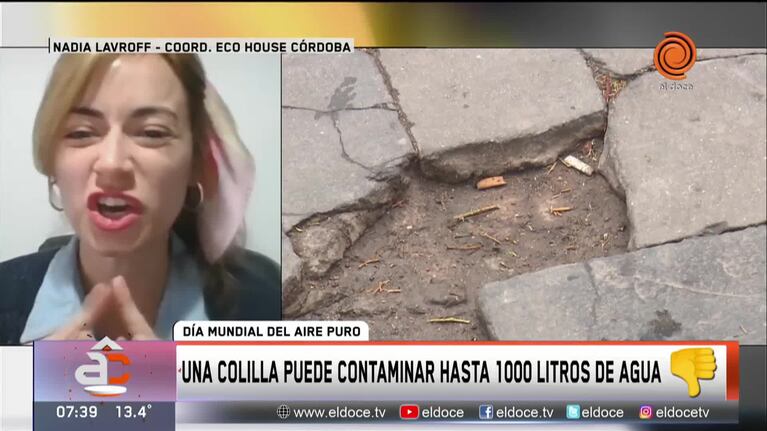 Día Mundial del Aire Puro: recolectarán colillas de cigarrillo