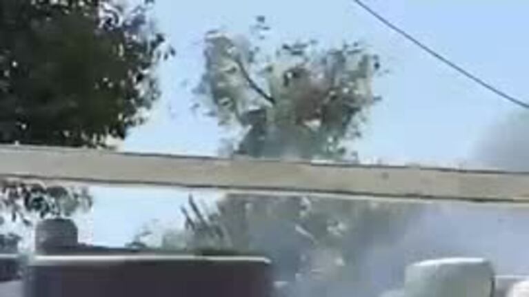 Se desató un incendio detrás de un jardín de infantes